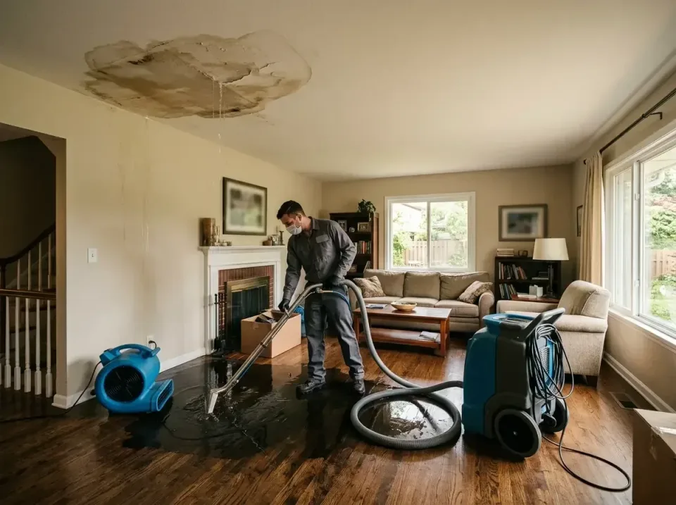attic-pipe-burst-ceiling-drip-008 — frequently asked questions, Water Damage Restoration & Carpet Care in Belle Haven, VA